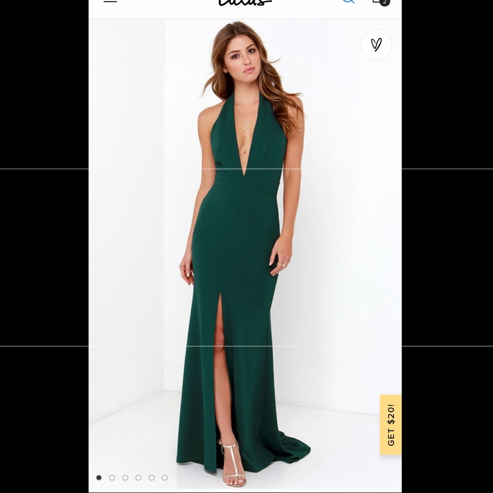 Lulus Rest is Still Unwritten Forrest Green Gown